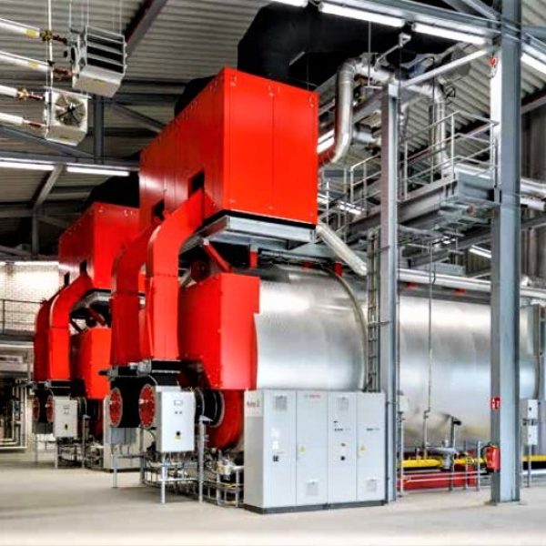 UT-HZ industrial hot water boiler installed in a commercial boiler plant